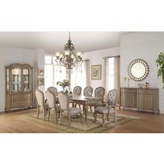 Chelmsford Arm Chair (Set-2) Beige Fabric & Antique Taupe