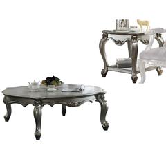 Picardy End Table Antique Platinum