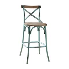 Zaire Bar Chair Antique Sky & Antique Oak