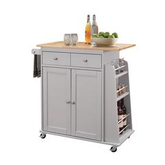Tullarick Kitchen Cart Natural & Gray