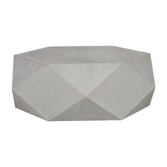 Grey Wood Coffee Table with Sturdy Frame and Durable Finish for Living Room