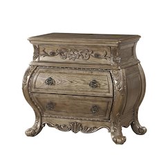 Vintage Oak Nightstand with Traditional Wooden Finish and Classic Design