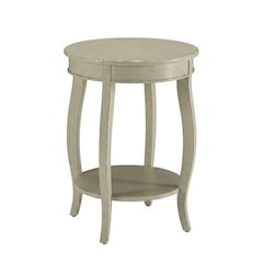 White, Accent Side Table, Quality Build, Durable Wood Frame