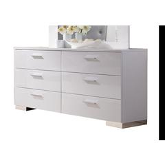 Lorimar Dresser White & Chrome Leg
