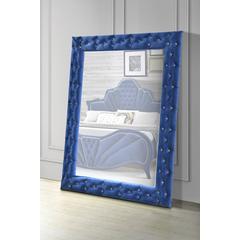 Dante Accent Floor Mirror, Blue Velvet (24238)