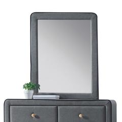 Valda Mirror Light Gray Fabric