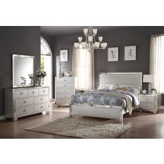 ACME Voeville II Queen Bed, Platinum (1Set/3Ctn)