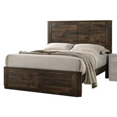 Elettra Queen Bed Rustic Walnut