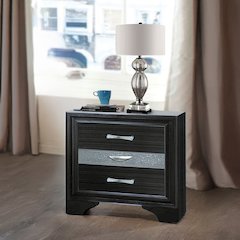 Naima Nightstand Black