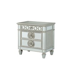 Varian Nightstand Mirrored & Sliver