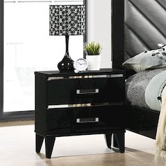 Chelsie Nightstand Black