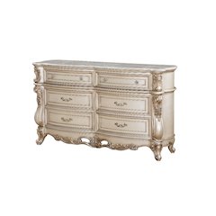 Gorsedd Dresser Natural Marble Top & Golden Ivory