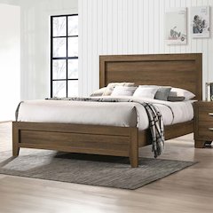 Miquell Queen Bed Oak