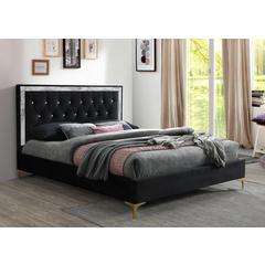Rowan Eastern King Bed Black Fabric