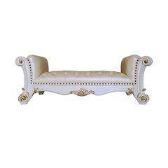 Vendome Bench Synthetic Leather & Antique Pearl