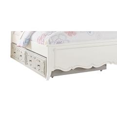 Edalene Trundle (Twin)-Optional Pearl White