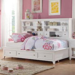 Lacey Daybed w/Storage White