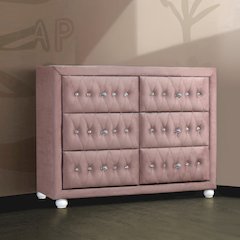 Reggie Dresser Pink Fabric
