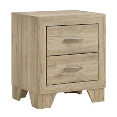Wood Bedroom Nightstand with Transitional Style and Spacious Surface