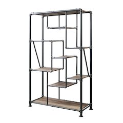 Brantley BookShelf Antique Oak & Sandy Gray