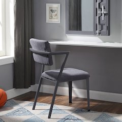 Cargo Office Chair Gray Fabric & Gunmetal