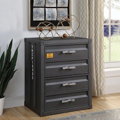 Cargo Chest w/4 Drawers Gunmetal