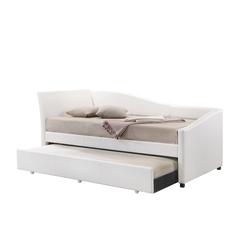 Jedda Daybed w/Trundle (Twin) White Synthetic Leather