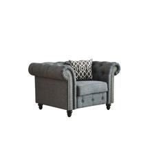 Aurelia Chair w/Pillow Brown Linen