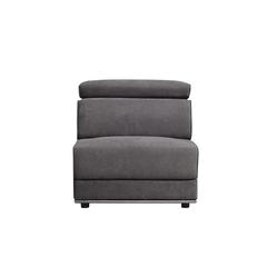Alwin Modular - Armless Chair Dark Gray Fabric