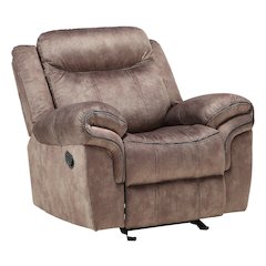 Zubaida Motion Glider Recliner Two Tone Chocolate Velvet