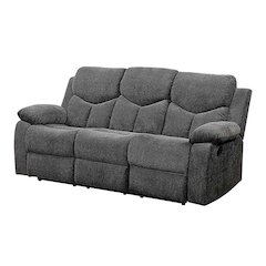 Kalen Motion Sofa Gray Chenille