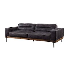 Silchester Sofa Antique Ebony Top Grain Leather