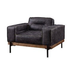 Silchester Chair Antique Ebony Top Grain Leather