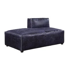 Birdie Modular - Chaise Vintage Blue Top Grain Leather