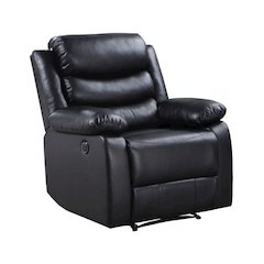 Eilbra Power Motion Recliner Black Synthetic Leather