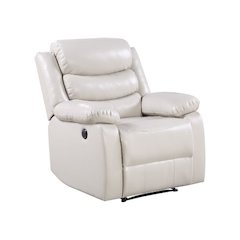 Eilbra Power Motion Recliner Beige Synthetic Leather