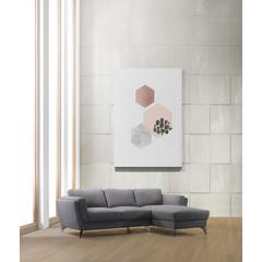 Beckett Sectional Sofa Gray Fabric