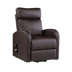 Ricardo Power  Motion Recliner w/Lift Brown Synthetic Leather
