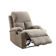 Rosia Motion Recliner Gray Velvet