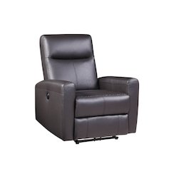 Blane Power Motion Recliner Brown Top Grain Leather Match