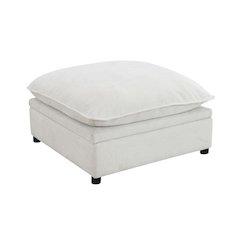 Marisa Modular Ottoman w/Storage in Beige Boucle