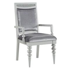 Maverick Arm Chair (Set-2) Fabric & Platinum