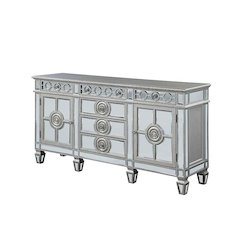 Varian Server Mirrored & Antique Platinum