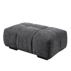Chosen Ottoman Gray Chenille