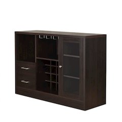 Hazen Wine Cabinet Espresso