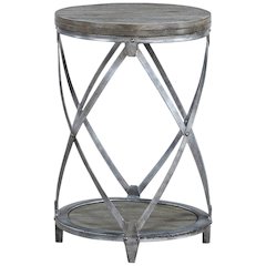 White and Light Purple Nightstand with Shabby Chic Style and Spacious Design