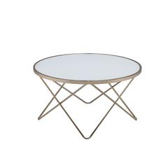 Valora Coffee Table Champagne & Frosted Glass