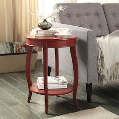 Aberta Accent Table Red