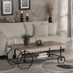 Francie Coffee Table Oak & Antique Gray