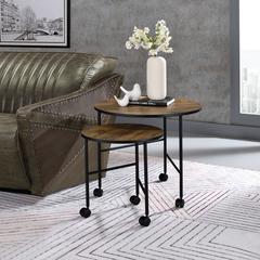 Oblis Nesting Table Set Vintage Oak